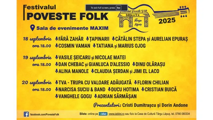 Festivalul Poveste Folk Targu Lapus - editia a-5 a