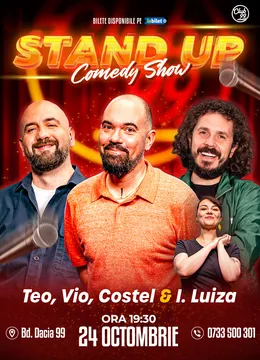 Stand-up Comedy cu Teo, Vio, Costel - Ioana Luiza la Club 99