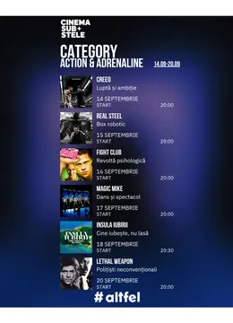 Cinema sub stele: Action & Adrenaline Week