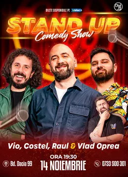 Stand-up Comedy cu Vio, Costel, Raul Gheba - Vlad Oprea la Club 99