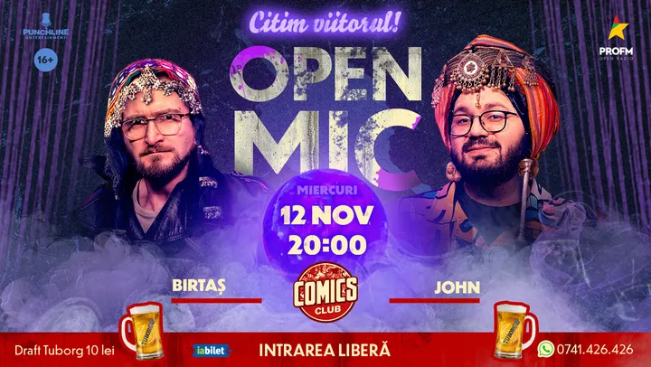 Stand-up Comedy OpenMic la ComicsClub!
