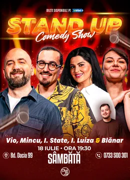 Stand-up Comedy cu Vio, Mincu, Ioana State, Ioana Luiza - Marian Blănar la Club 99