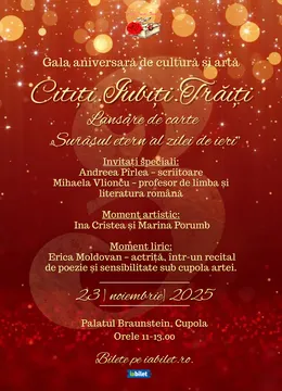 Iasi: Gala aniversară Citiți.Iubiți.Trăiți - Arta de a trăi frumos