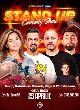 Stand-up Comedy cu Maria Popovici, Natanticu, Mălăele, Cîrje - Vlad Olteanu la Club 99
