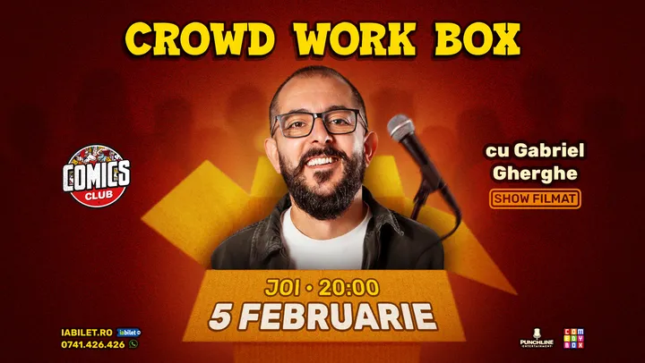 Filmare Stand-up CrowdWork cu Gherghe la ComicsClub!