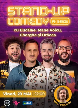 The Fool Terasa: Stand-up comedy cu Mane Voicu, Bucălae, Drăcea și Gherghe