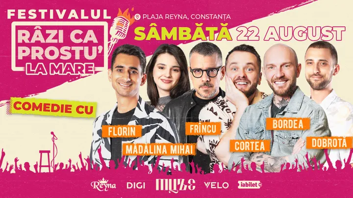 Festivalul de comedie - Razi ca prostu' la mare 2026 | Acces VIP 22.08