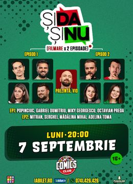 Filmare "Și da, și nu" Două Episoade pe Terasa ComicsClub!