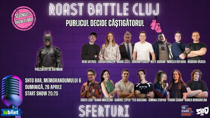 Cluj-Napoca: Roast Battle Cluj | Stand-up Comedy Show | Publicul decide câștigătorul!