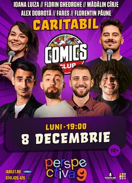Show de stand-up caritabil cu Perspectiva 9 la ComicsClub!