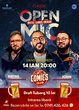 Stand-up Comedy OpenMic la ComicsClub!