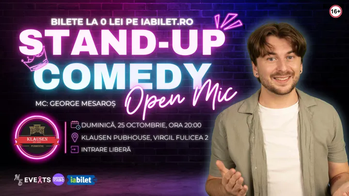 Stand-up Comedy Open-Mic cu George Mesaroș