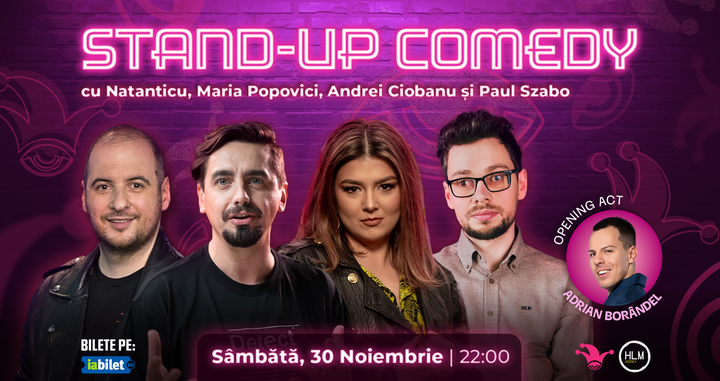 The Fool:  Stand-up comedy cu Natanticu, Maria Popovici, Andrei Ciobanu și Paul Szabo