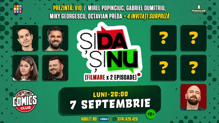 Filmare "Și da, și nu" Două Episoade pe Terasa ComicsClub!