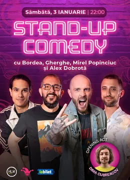 The Fool: Stand-up comedy cu Bordea, Gherghe, Mirel Popinciuc și Alex Dobrotă
