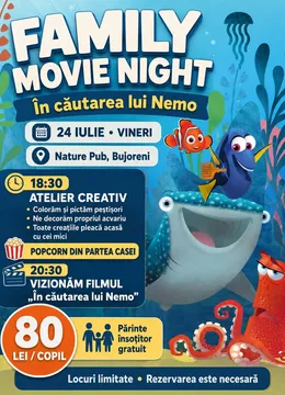 Bujoreni: Family Movie Night – În căutarea lui Nemo
