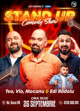 Stand-up Comedy cu Teo, Vio, Mocanu - Edi Rădoiu la Club 99