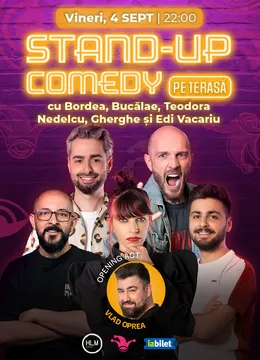 The Fool Terasa: Stand-up comedy cu Bordea, Bucălae, Gherghe, Edi Vacariu și Teodora Nedelcu