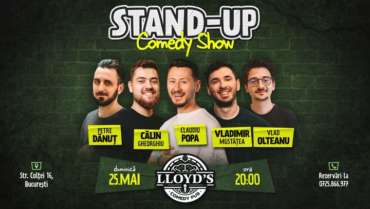 Stand-up Comedy cu Olteanu, Popa, Dănuț, Mustățea & Gheorghiu