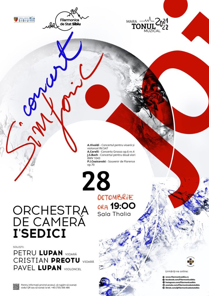 Sibiu:  Concertul orchestrei de cameră I'Sedici
