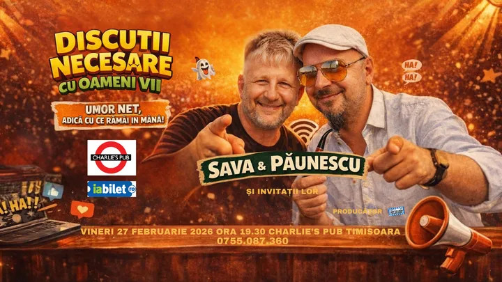 Timisoara: Discutii necesare cu oameni vii - cu Sava si Păunescu