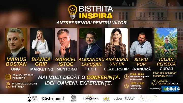 Bistrița: Inspiră 2026 | Antreprenori pentru Viitor