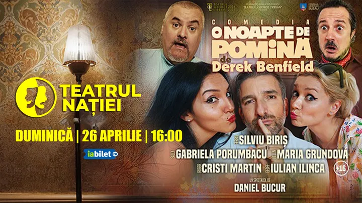 Ploiești: Teatru: O noapte de pomină — comedie de Derek Benfield