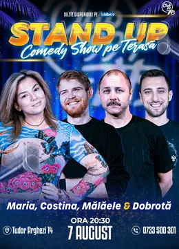 Stand-up Comedy cu Malaele, Maria Popovici, Costina & Dobrotă la Terasa TNB