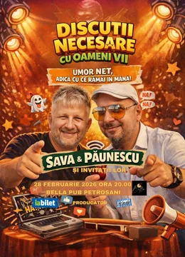 Petrosani: Discutii necesare cu oameni vii - cu Sava si Păunescu