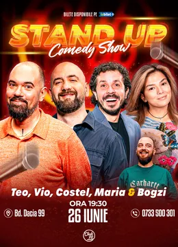 Stand-up Comedy cu Teo, Vio, Costel, Maria Popovici si Bogzi la Club99