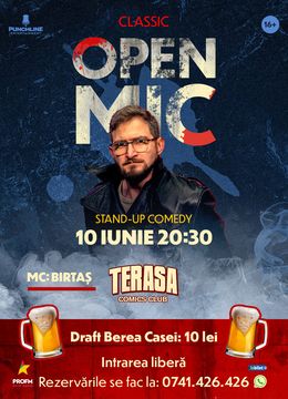 Stand-up Comedy OpenMic pe Terasa ComicsClub!