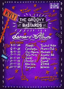 Turneu The Groovy Bastards - lansare de album ,,KVLT''