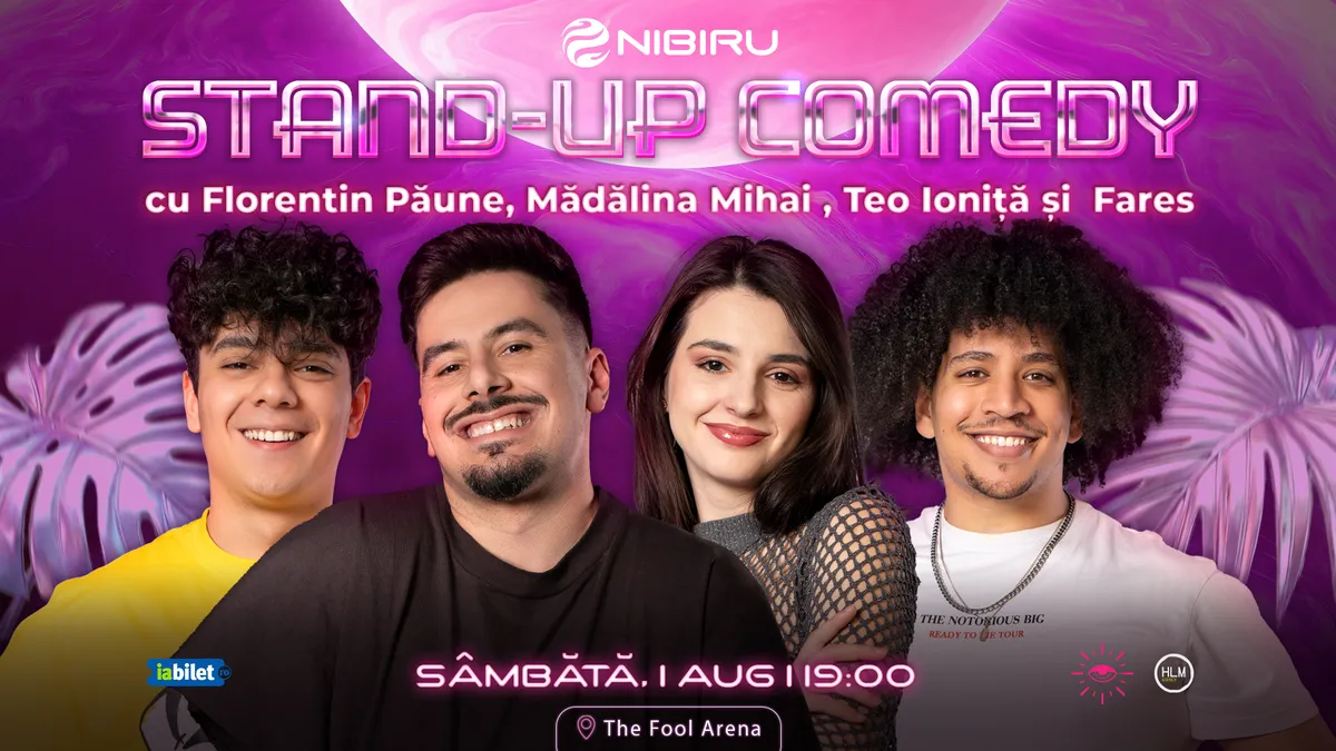 Nibiru: The Fool Arena ~ Stand-up comedy cu Florentin Păune, Mădălina Mihai, Teo Ioniță și Fares