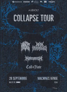 Cluj-Napoca: Collapse Tour — Hakairi, Neon Prophecies și Call of Hate