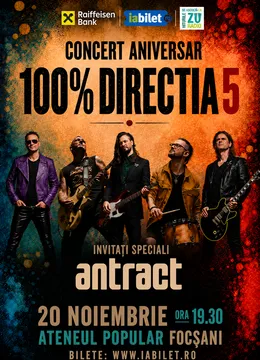 Focsani: Concert Direcția 5 - „100% Direcția 5”