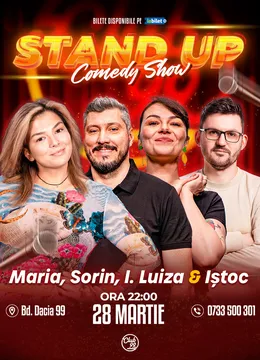 Stand-up Comedy cu Maria Popovici, Sorin Pârcălab, Ioana Luiza & Petrică Iștoc la Club 99