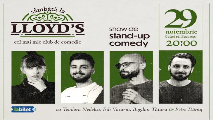 Stand-up Comedy cu Edi Vacariu, Teodora Nedelcu, Petre Dănuț, Bogdan Tătaru & Călin Gheorghiu
