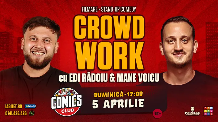 CrowdWork cu Edi Rădoiu și Mane Voicu la ComicsClub!