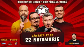 Stand-up cu Cristi Popesco, Sorin, Mincu și Mirică la ComicsClub!