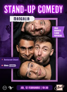 Mangalia: Stand-up comedy cu Cîrje, Florin, Dobrotă și Popinciuc - ORA 19:30