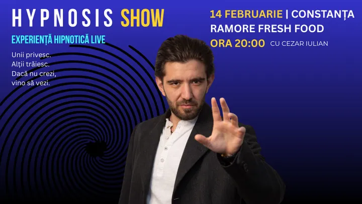 Constanta: Hypnosis Show cu Cezar Iulian. Experiență Hipnotică Live