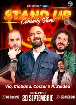 Stand-up Comedy cu Andrei Ciobanu, Vio, Costel - Răzvan Zeldea la Club 99