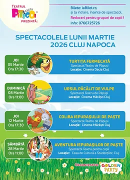 Cluj-Napoca: Abonament „Primăvara Copilăriei” – Martie 2026