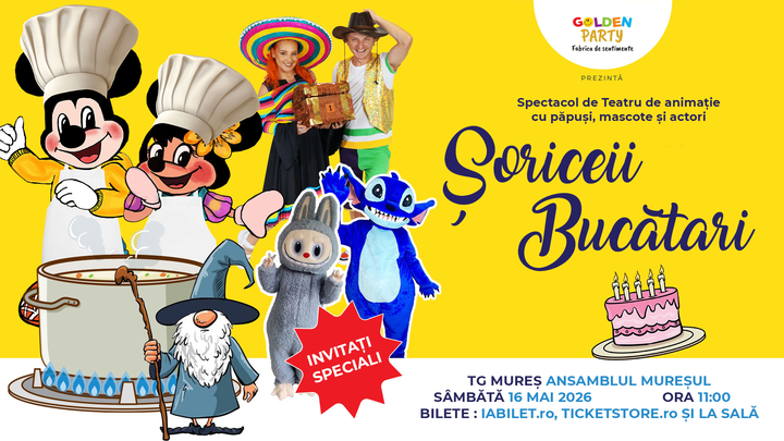 Târgu Mureș: Surprize cu Șoriceii Bucătari
