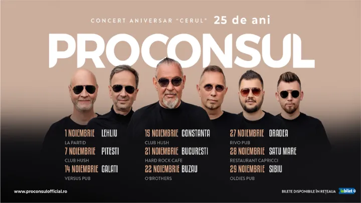 Turneu Proconsul - Concert Aniversar ”Cerul” 25 de ani