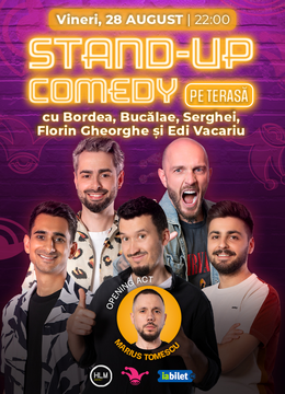 The Fool Terasa: Stand-up comedy cu Bordea, Serghei, Bucălae, Florin Gheorghe și Edi Vacariu