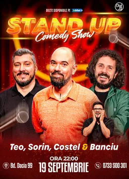 Stand-up Comedy cu Teo, Sorin Parcalab, Costel - Banciu  la Club 99