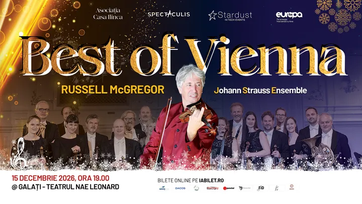 Galați: Johann Strauss Ensemble & Russell McGregor - Best of Vienna