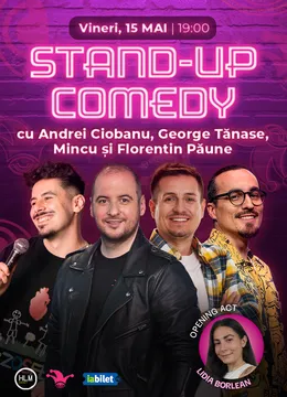 The Fool: Stand-up comedy cu  George Tănase, Mincu, Andrei Ciobanu și Florentin Păune