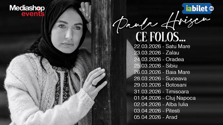 Turneu Concert de pricesne cu Paula Hriscu "Ce folos"